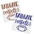Tailgate Mode, Football vinyl decal design