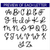 Letter design previews for Ribbon Letter decal
