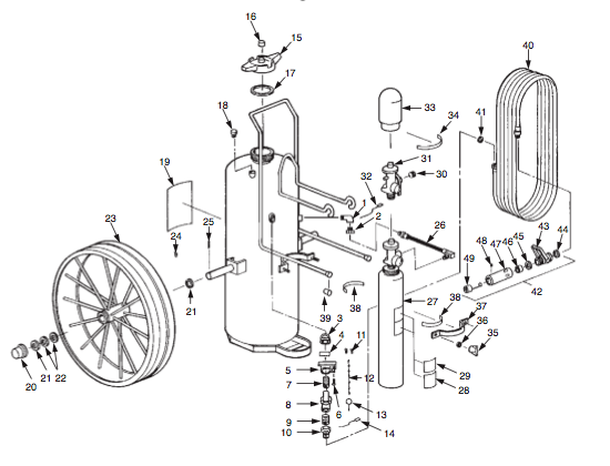 WheeledFireExtinguisherPartsCR-AR-33-D