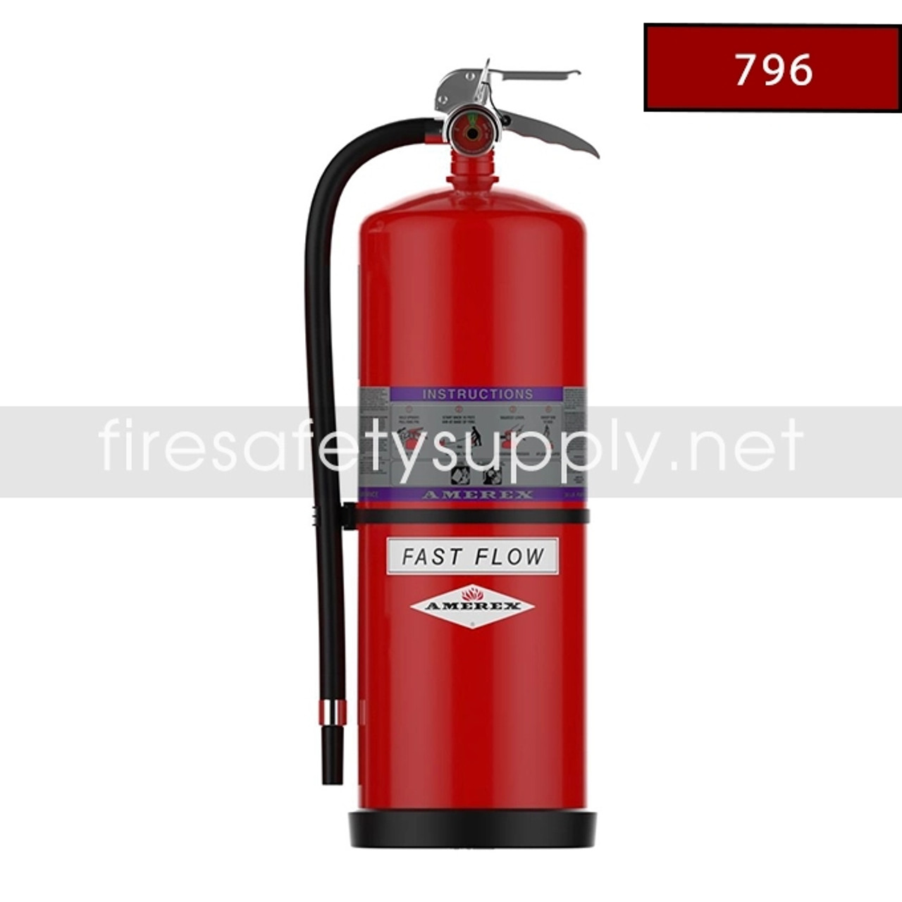 Amerex 796 30 lb. Purple K Fire Extinguisher | 40-B:C Rating
