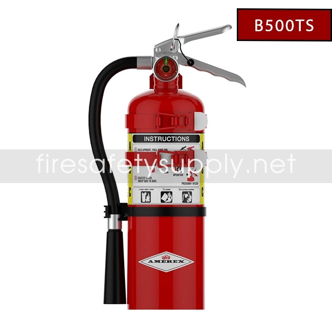Amerex B500TS 5 lb. ABC Fire Extinguisher with Two-Strap Bracket