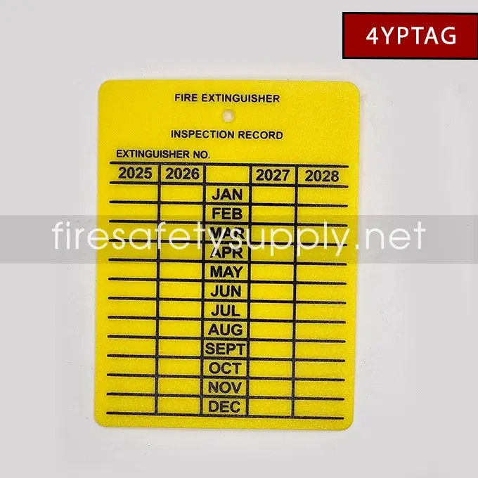 4-Year Plastic Inspection Tag (SKU 4YPTAG) – Durable and Long-Lasting