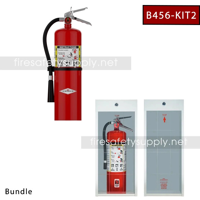 Bundle - Amerex B456 ABC Dry Chemical Extinguisher, 10 lb