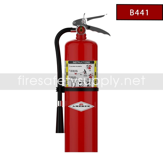 Amerex B441 10 lb. ABC Fire Extinguisher with Brass Valve | UL 4A
