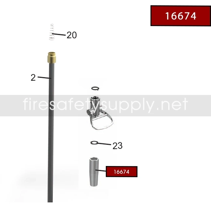 Amerex 16674 Nozzle Tip, Anodized (.687")(674, 675)