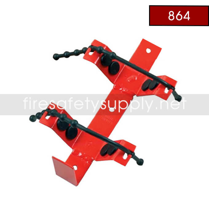 Amerex 864 Heavy Duty Rubber Strap Bracket – Red | Fire Safety Supply