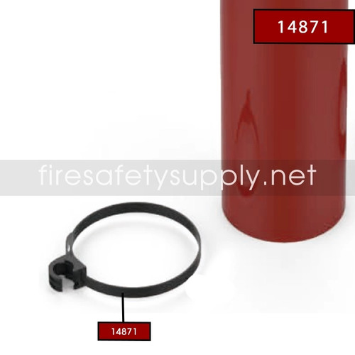 Amerex 14871 Strap & Hose Clip Assembly, Black, 1/2"  (8" Diameter)