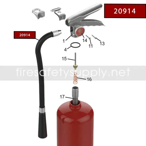 Amerex 20914 Hose & Horn Assembly, .312" (720)