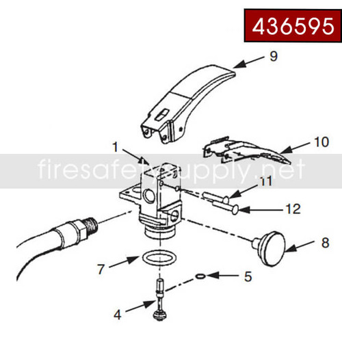 Ansul 436595 SENTRY Valve Assembly for AA10S PK10S C10S