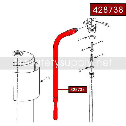 Ansul Sentry 428738 Hose and Nozzle Assembly (PK20)
