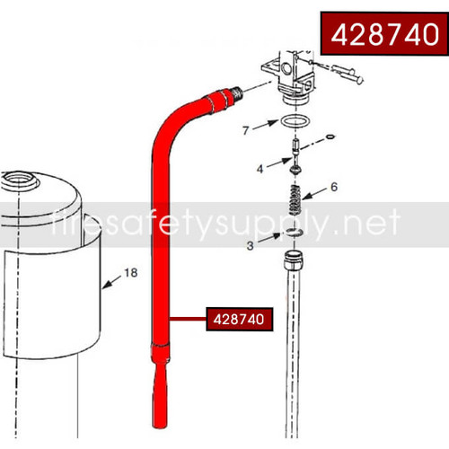 Ansul 428740 SENTRY Hose and Nozzle Assembly for C20