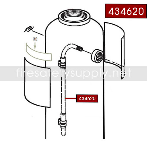 Ansul 434620 Gas Tube Assembly (Hand Portable - 30-D, E and G)