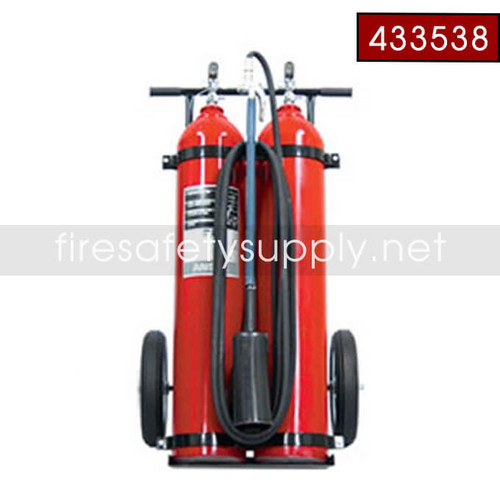 Ansul Sentry 433538 Carbon Dioxide Wheeled Extinguisher, 100 lb. (CD-100-D-1) (20B:C)