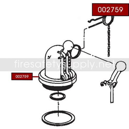 Ansul 002759 RED LINE Dome Assembly and Fill Cap (LT-5)