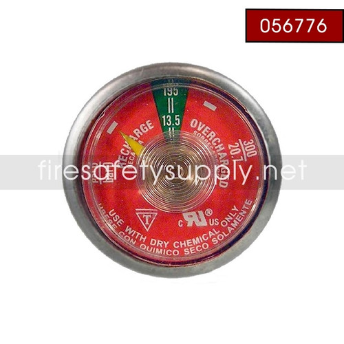 Ansul 056776 SENTRY 195 PSI Pressure Gauge