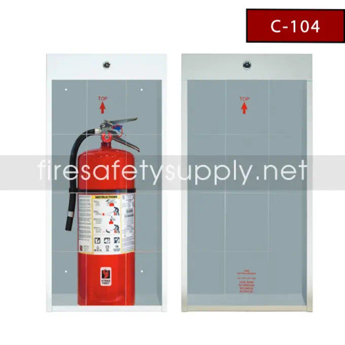 C-104 - Williams Brothers 20LB. White Metal Cabinet (30-1/8" x 14-1/8" x 9")