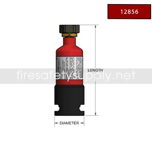 Amerex 12856 Nitrogen Actuation Cylinders, 10 cubic inches