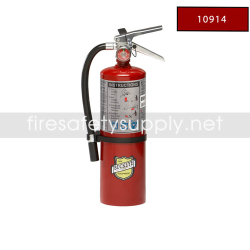 Buckeye 13315 ABC Dry Chemical Fire Extinguisher, 2.5 lb with
