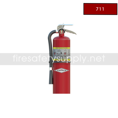 Amerex 711 ABC Dry Chemical Fire Extinguisher 10 lb 4A:80B:C Z-Series