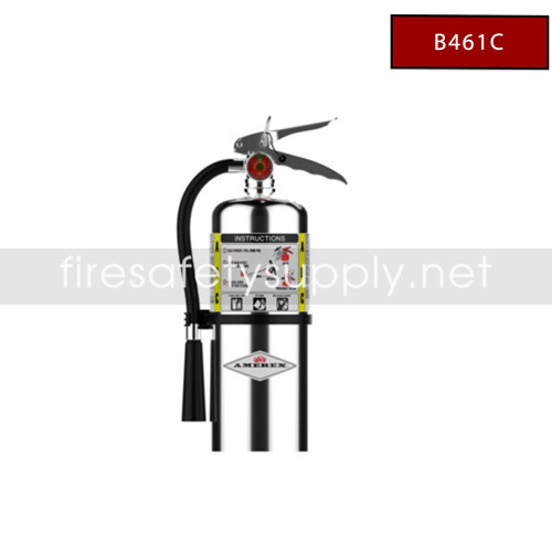 Amerex B461C ABC Dry Chemical Extinguisher, Chrome, 6 lb (3A:40B:C)