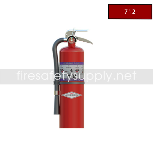 Amerex 712 Z-Series Compliance Flow Purple K Dry Chemical Extinguisher, 10 lb (80B:C)