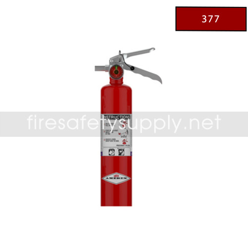 Amerex 377 Purple K Dry Chemical Extinguisher, 2.5 lb (10B:C)