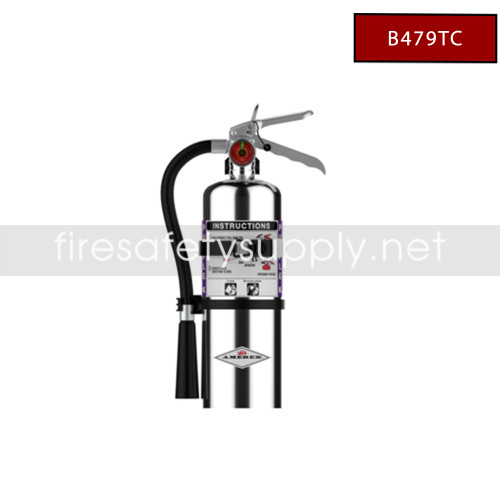 Amerex B479TC Purple K Dry Chemical Extinguisher, Chrome, 5 lb (30B:C)