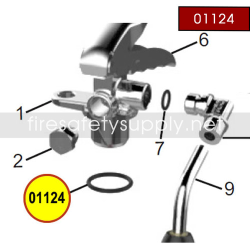 Amerex 01124 Collar O-Ring (1-1/8")(Carbon Dioxide)