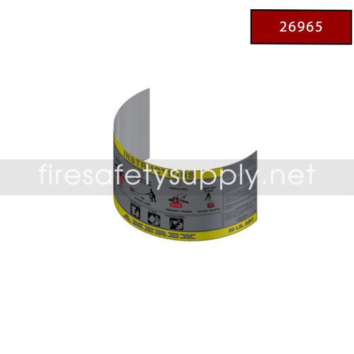 Amerex 26965 Nameplate for Models 714 and 791 Replacement Label