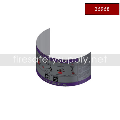 Amerex 26968 Nameplate for Models 717 794 795 Replacement Label