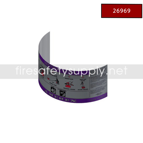 Amerex 26969 Nameplate for Models 718 and 796 Replacement Label