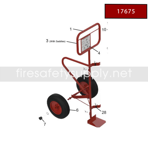 Amerex 17675 Carriage Assembly with Saddles for Model 333