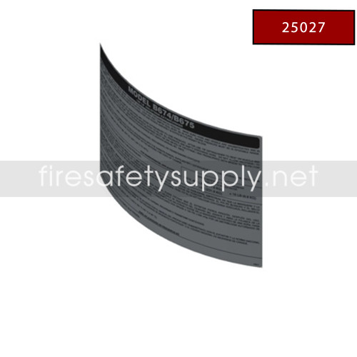 Amerex 25027 Nameplate (B674, B675)