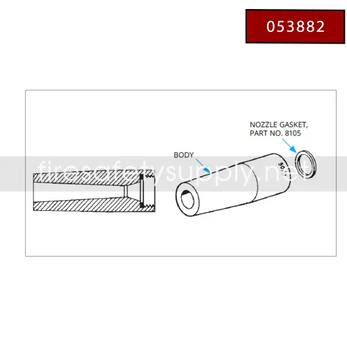 Ansul 053882 Nozzle Assembly Body (Plus-Fifty, FORAY)