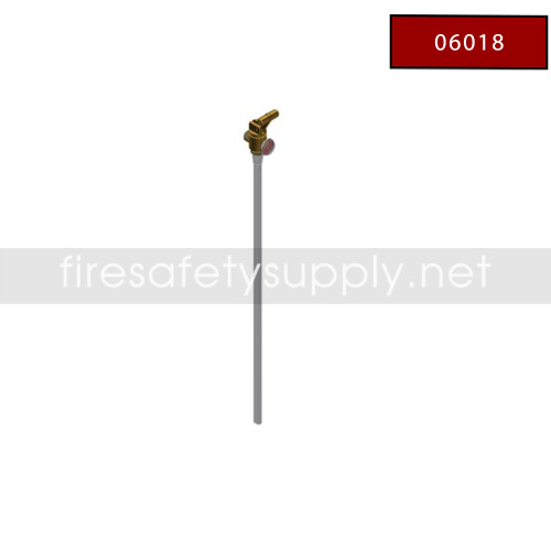 Amerex 06018 Valve Assembly with Downtube, Brass