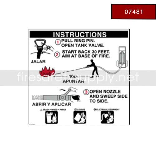 Amerex 07484 Pictogram (468, 469, 471, 472)