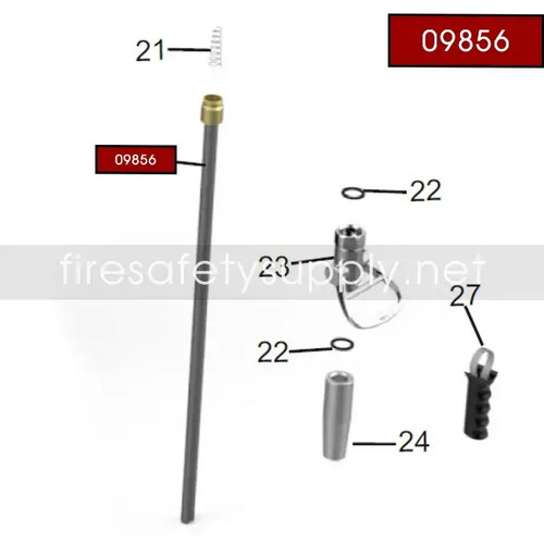Amerex 09856 Downtube/Retainer Assembly