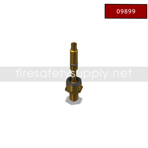 Amerex 09366 Shut-Off Valve Assembly, Brass (50/100 lb Carbon Dioxide)