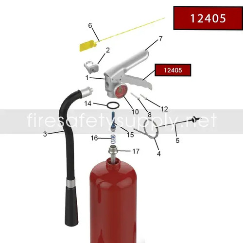 Amerex 12405 Handle & Rivet Set, Aluminum (A411, A413)