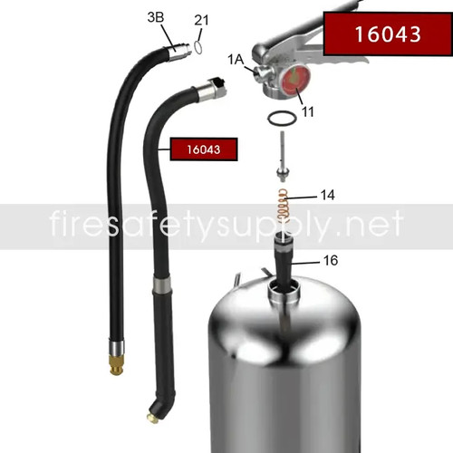 Amerex 16043 Hose & Nozzle Assembly (B260)