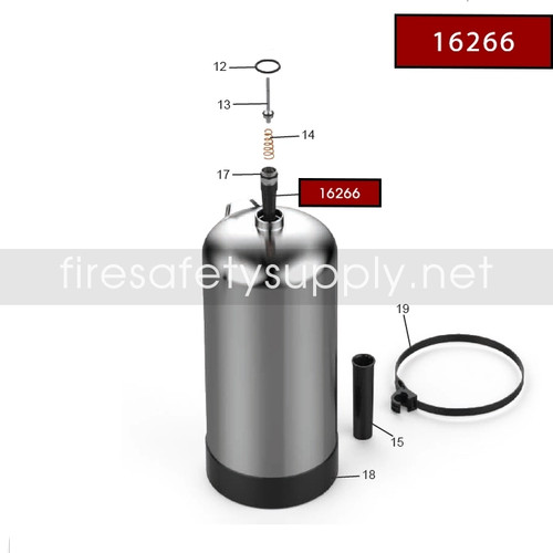 Amerex 16266 Downtube/Retainer Assembly (B260, C260)