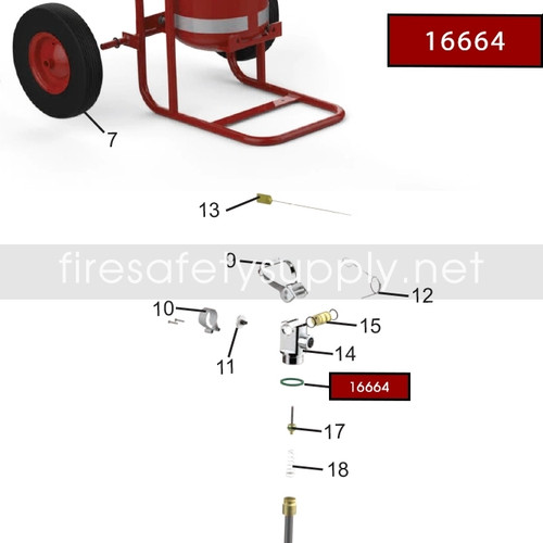 Amerex 16664 Collar O-Ring (B673, B674, B675)