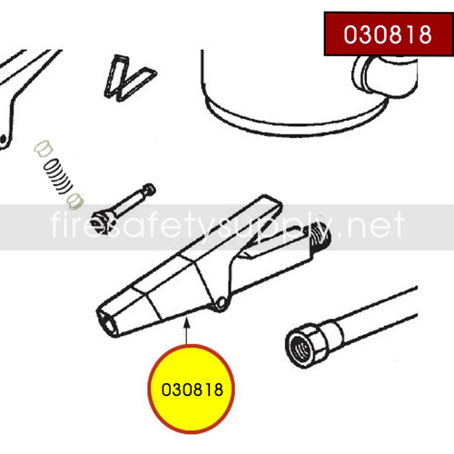 Ansul 030818 Red Line Nozzle Assembly (Hand Portable, CR-K-30-E)