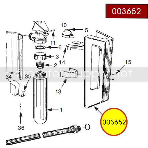 Ansul 003652 Red Line Cartridge Guard Assembly (10-E)