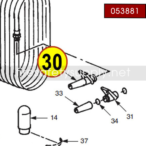 Ansul 053881 Gas Tube Assembly