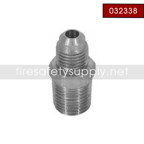 Ansul 032338 Male Straight Connector (7/16"-20"x1/4" NPT)