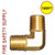 Getz 1G0077 Brass Elbow, 90 Degree (1/2" NPT)