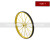 Amerex 10917 Rubber Wheel Assembly, Yellow