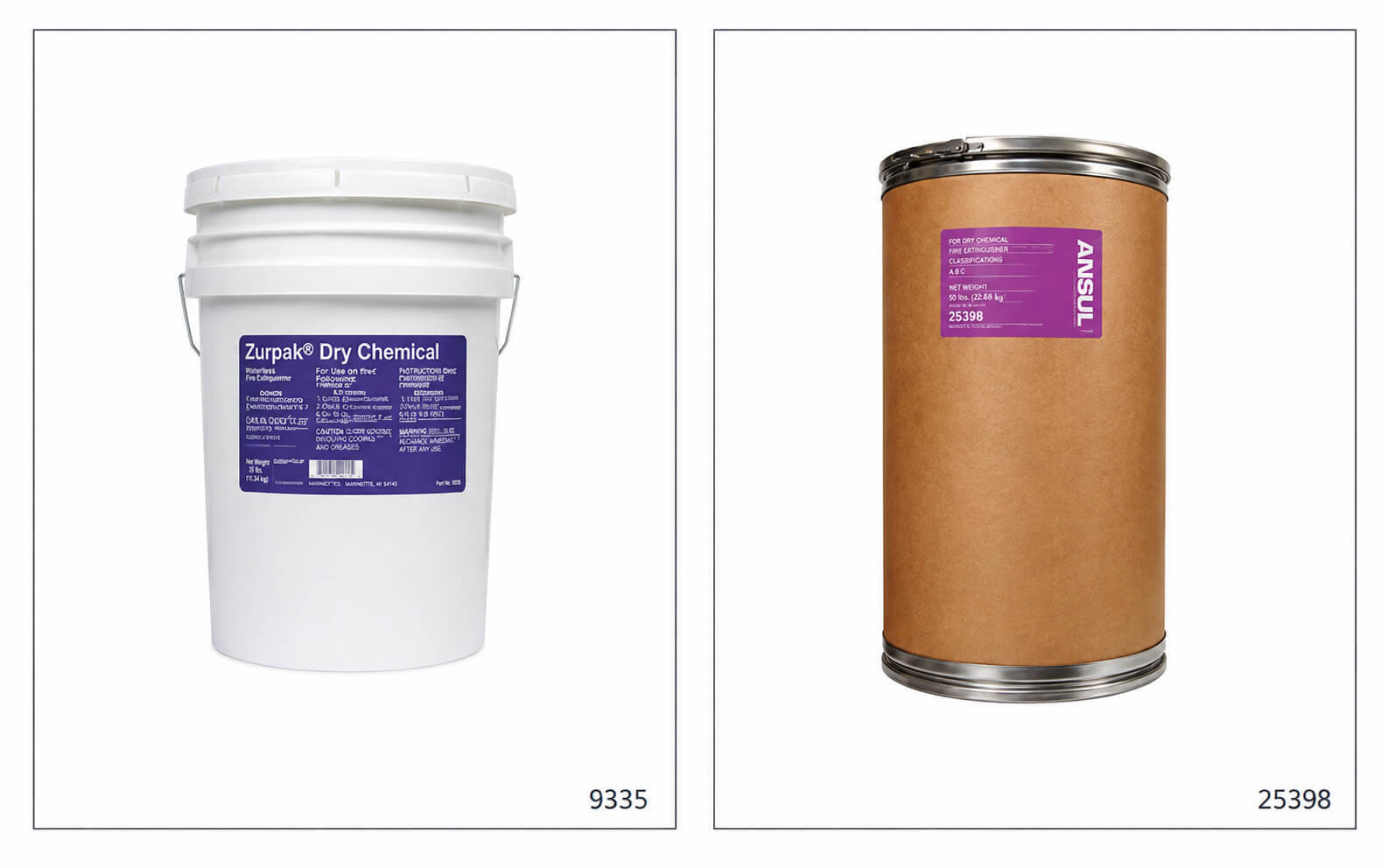 ANSUL PURPLE-K Dry Chemical Agent product and part number reference
