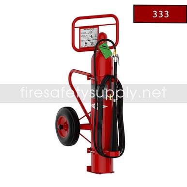 Amerex 333 50 lb. CO₂ Wheeled Fire Extinguisher | 20B:C Rating